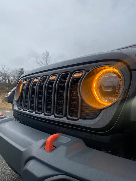 2024-2025 Jeep Wrangler / Gladiator Grille RGB Pre-Runner LED Lights