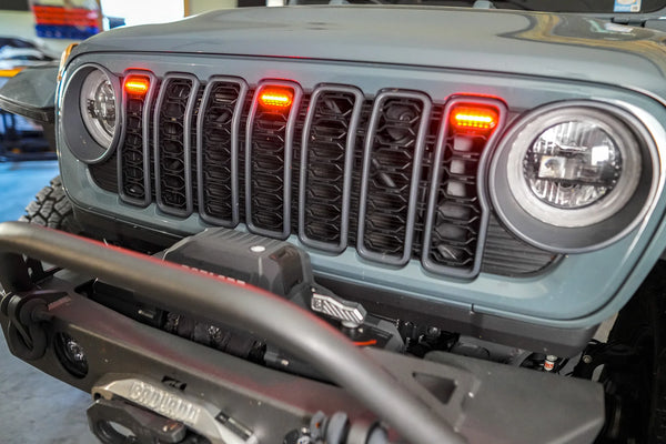 2024-2025 Jeep Wrangler / Gladiator Grille RGB Pre-Runner LED Lights