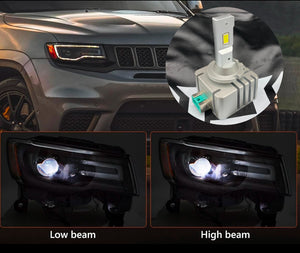 New D3S LED Bulbs Featuring 6000k White Fits: 2014-2021 Bi-Xenon Jeep Headlights