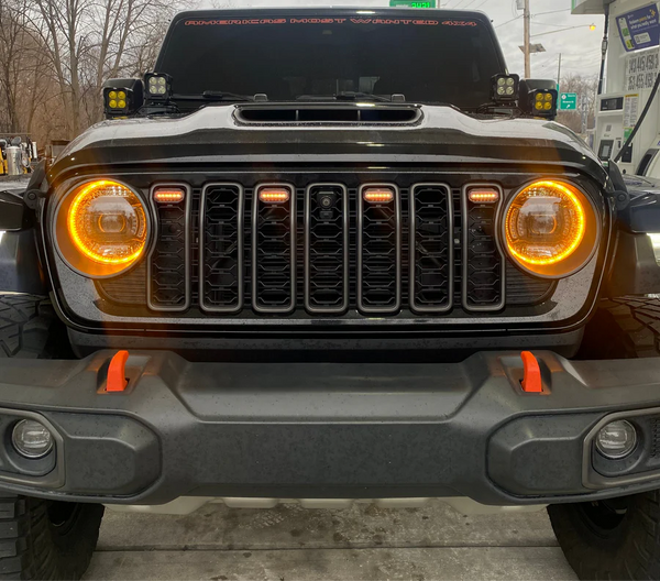 2024-2025 Jeep Wrangler / Gladiator Grille RGB Pre-Runner LED Lights