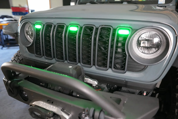 2024-2025 Jeep Wrangler / Gladiator Grille RGB Pre-Runner LED Lights