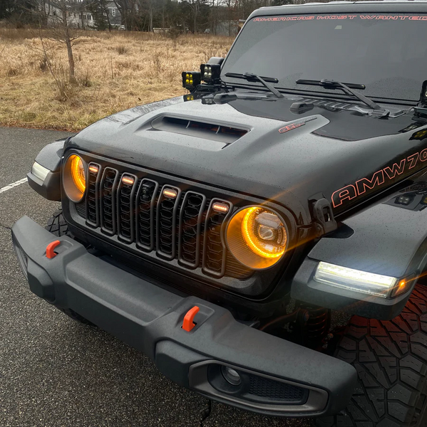 2024-2025 Jeep Wrangler / Gladiator Grille RGB Pre-Runner LED Lights