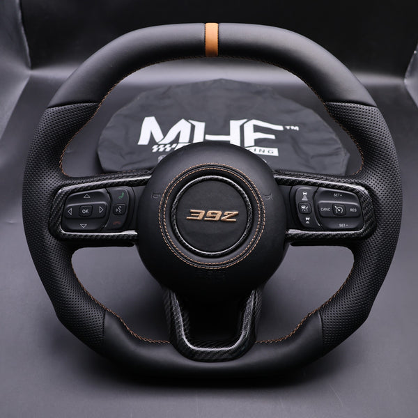 2018-2024 JT / JL “Bronze Accent ” Gloss Carbon 392 Jeep Wrangler Steering Wheel