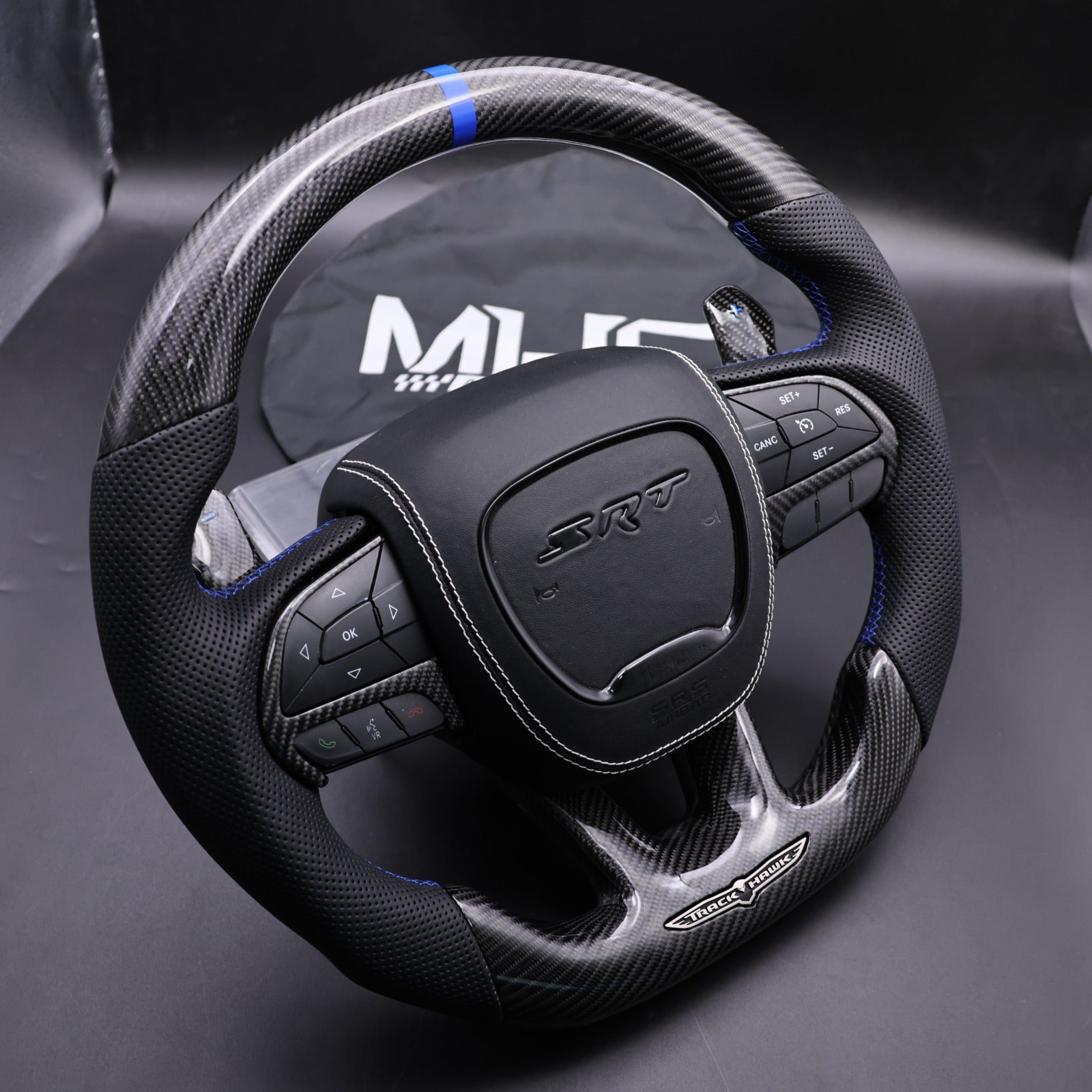 2018-2021 Carbon Blue “Track Series” TrackHawk Steering Wheel