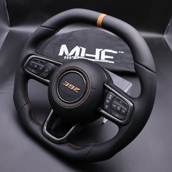 2018-2024 JT / JL “Bronze Accent ” Gloss Carbon 392 Jeep Wrangler Steering Wheel