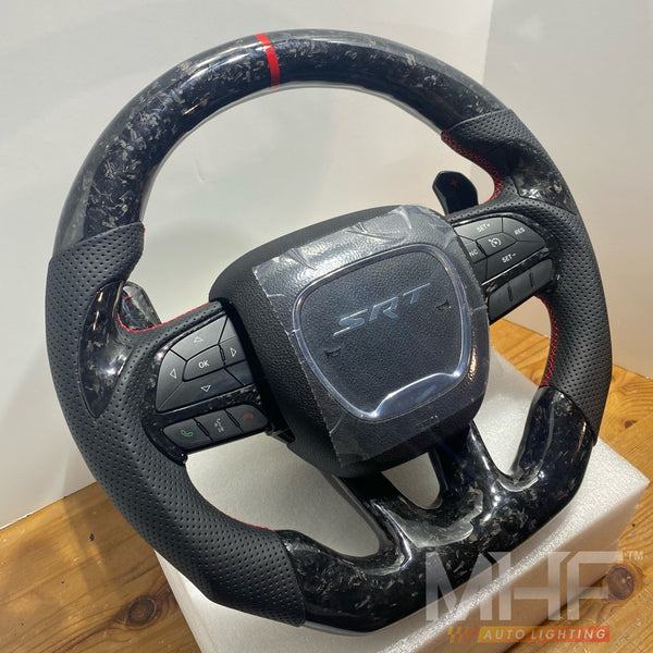 2014-2021 Jeep/ Dodge Forged Carbon Theme Steering Wheel